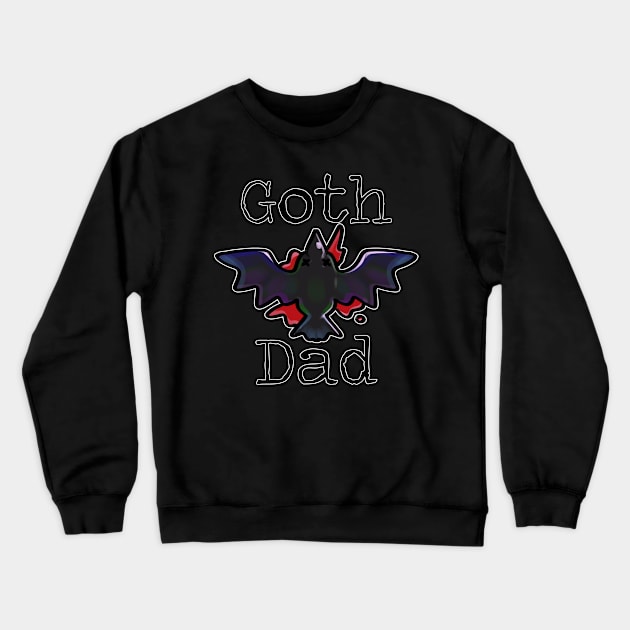 Goth Dad Crewneck Sweatshirt by Pyrospin